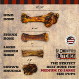 Beef Center Bones Large - 4 Pack