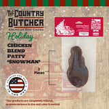 Snowman Fun Shapes Chicken Blend Patties - (Holiday)