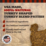 Turkey Shaped Turkey Blend Patties - 6 Count