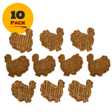 Turkey Shaped Turkey Blend Patties - 10 Count