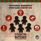 Gingerbread Man Fun Shapes Beef Patty - (Holiday)