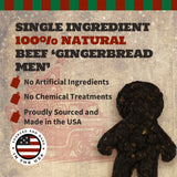 Gingerbread Man Fun Shapes Beef Patty - (Holiday)