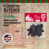 Gingerbread Man Fun Shapes Beef Patty - (Holiday)
